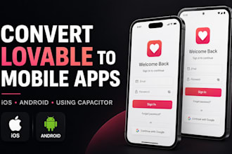 convert lovable to ios and android app publish using capacitor