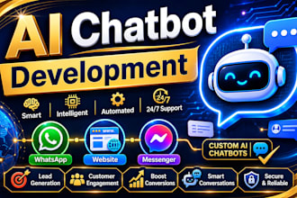 build ai chatbot for website whatsapp and facebook using python
