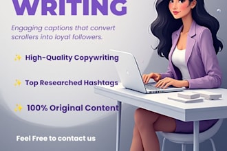 write engaging social media captions and content for your brand