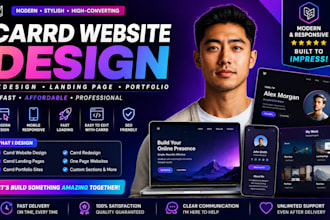 carrd website design landing page link in bio responsive one page portfolio site