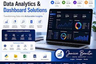 create data visualizations, dashboards and insightful reports