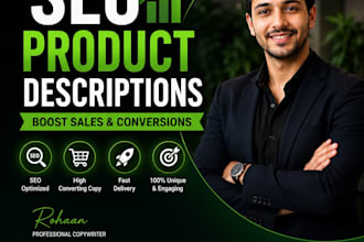 create seooptimized amazon product descriptions