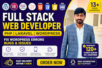 develop, customize, fix, and optimize any PHP, codeigniter