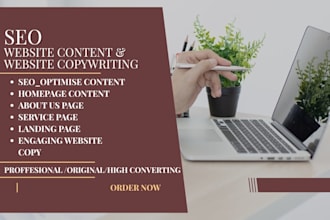 write SEO website content and website copy