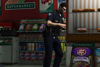 make gta 5 ped, props and add clothing facial rigging on the ped