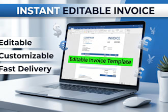 create editable invoice templates