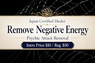 remove negative energy and psychic attacks with high spiritual protection