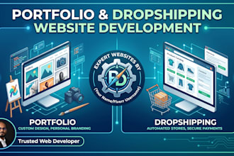 develop portfolio or dropshipping website