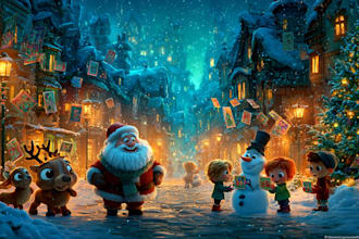 create a custom christmas card