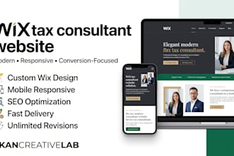 design wix tax consultant website for tax advisor wix accounting
