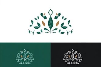 design a minimalist botanical boho logo