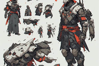 design a concept art character or object