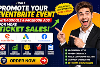 promote your eventbrite event with google and facebook ads for ticket sales