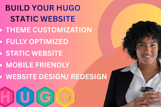 build a fast and SEO friendly hugo static website