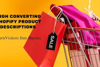 write high converting shopify product descriptions that increase sales