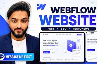 build webflow website for saas or business