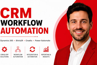 do dynamics 365 erp bitrix24 creatio power automate CRM workflow automation c