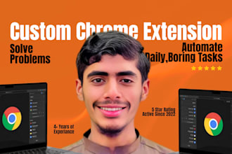 build custom chrome extension for google chrome browser automation