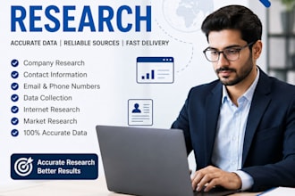 do web research, data collection and  with accurate results