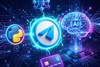 develop a custom ai telegram bot with database and payment