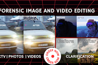 forensic cctv image video editing enhancement restoration clarification plates