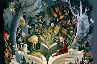 illustrate engaging picture books, storybooks or fairy tales