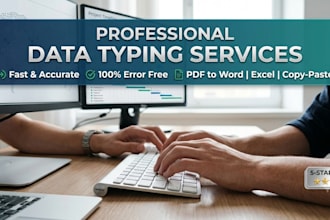 provide fast and accurate data entry and typing services