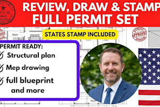 do architectural, structural drawings for city permit