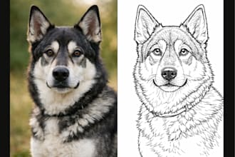 turn your photos into custom coloring pages