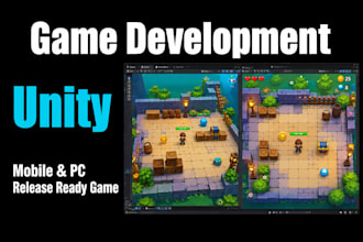 write, develop and publish your game in unity