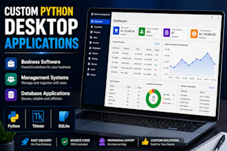 develop custom python desktop applications with tkinter and sqlite