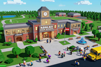 build roblox game map as a roblox builder for roblox game environment design