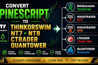 convert pinescript to thinkorswim, nt7 nt8, ctrader, thinkscript, and quantower