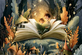 illustrate engaging picture books, storybooks or fairy tales