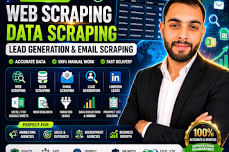 do web scraping, data scraping, lead generation, email scraping