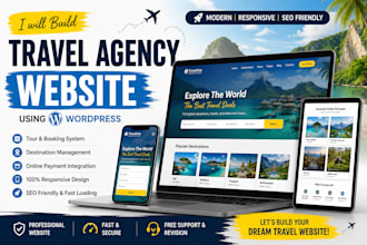 build a premium travel agency wordpress website