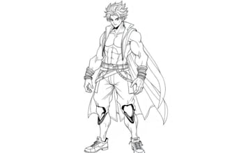 line drawing and vector line art illustration