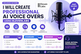 create professional ai voice overs using elevenlabs
