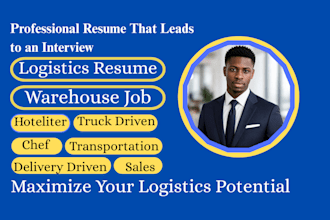 write a professional ats logistics, supply chain, and transportation resume