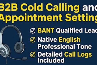 do professional b2b and b2c appointment setting and sales closing
