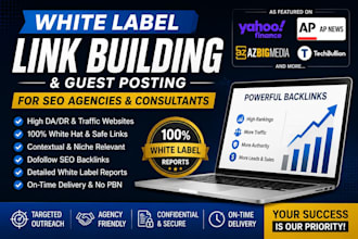 provide white label link building and guest posting for SEO agencies