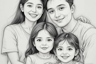 draw a wonderful family portrait
