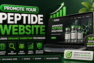promote your peptide website using organic marketing techniques