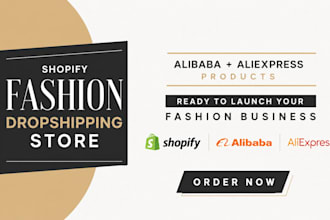 shopify dropshipping store fashion shopify clothing store via alibaba aliexpress