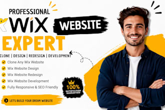 clone wix website design wix business webste redesign wix website development