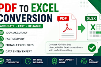 reliable PDF to excel conversion service