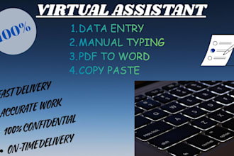 do manual typing, fastest data entry and PDF to word conversion