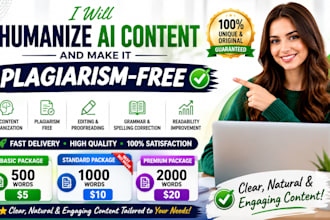 humanize ai content and make it plagiarism free