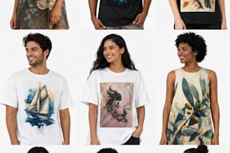 create custom t shirt graphic design