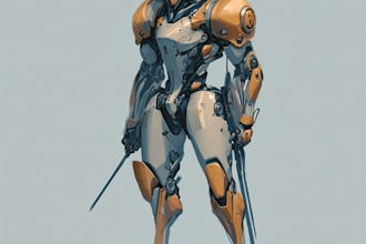 design sci fi mecha and robot concept art